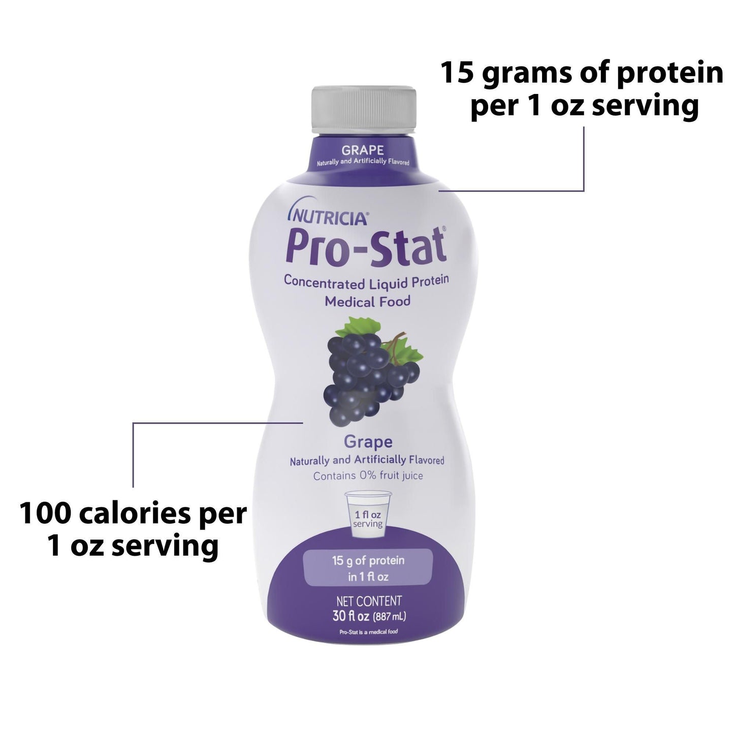 Pro-Stat® Grape Complete Liquid Protein Medical Food, Bottle