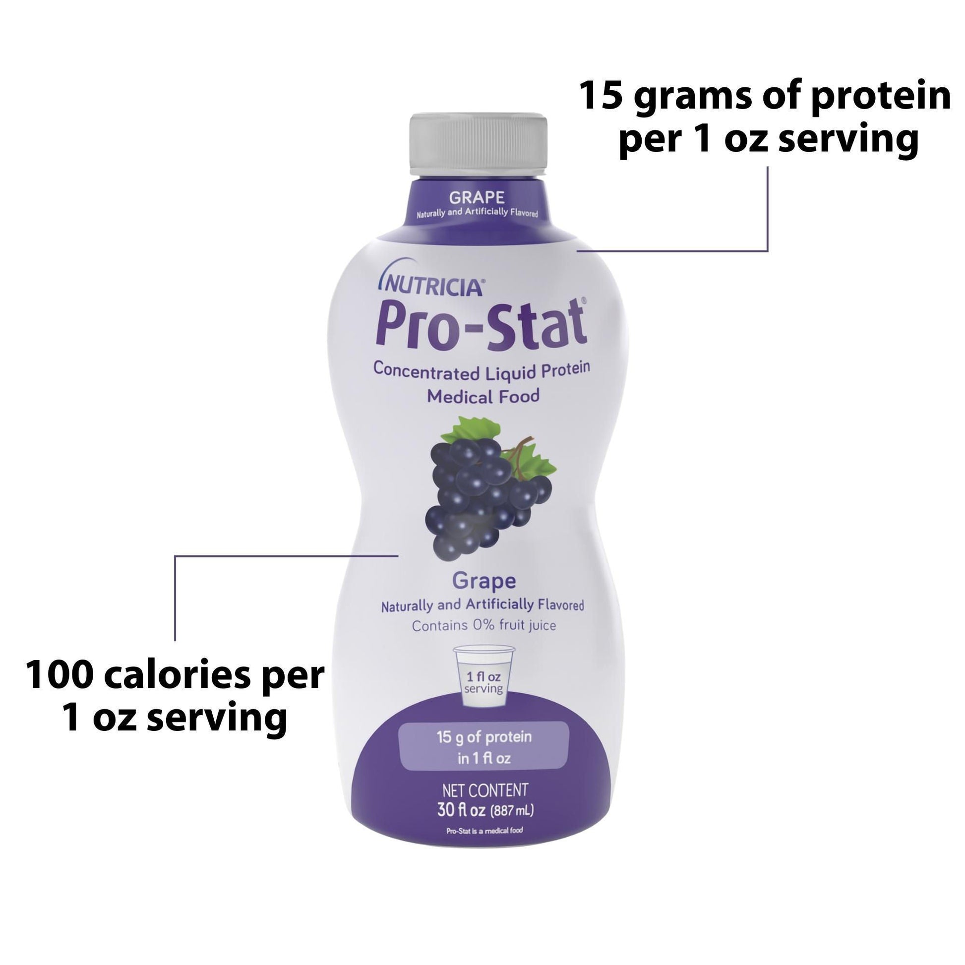 Pro-Stat® Grape Complete Liquid Protein Medical Food, Bottle