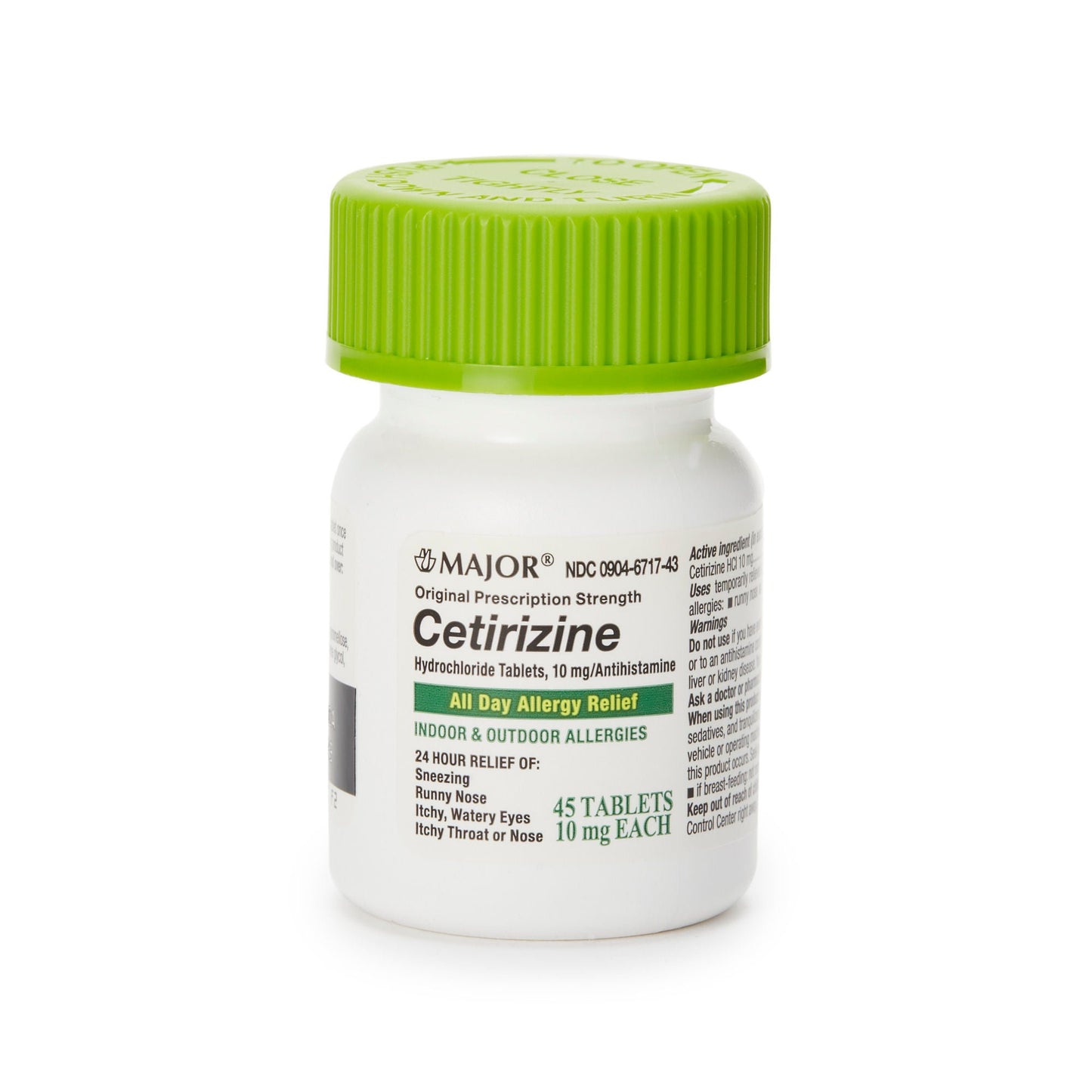 Major® Cetirizine Antihistamine All Day Allergy Relief