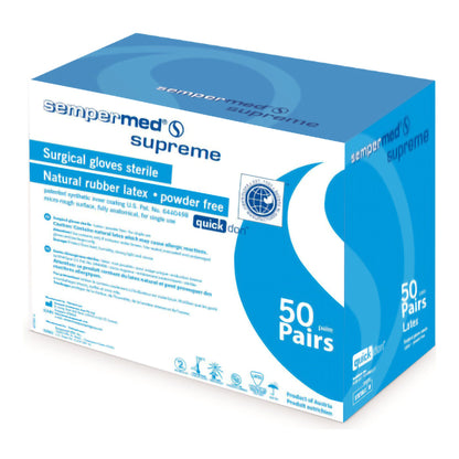 Sterile Sempermed® Supreme Latex Surgical Gloves, Ivory - view 8