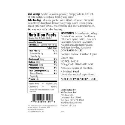 RenaMent® Raspberry Crème Medical Food for Fluid or Electrolyte Restricted Diets