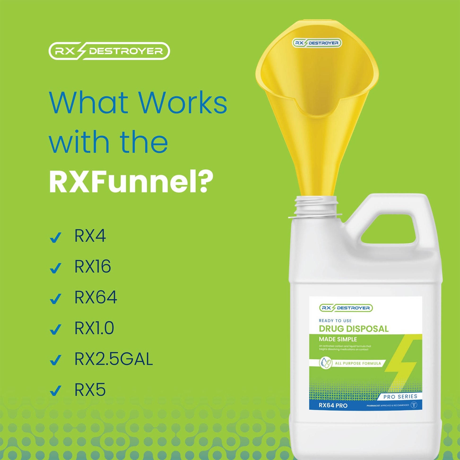 Rx Destroyer™ Drug Disposal Funnel