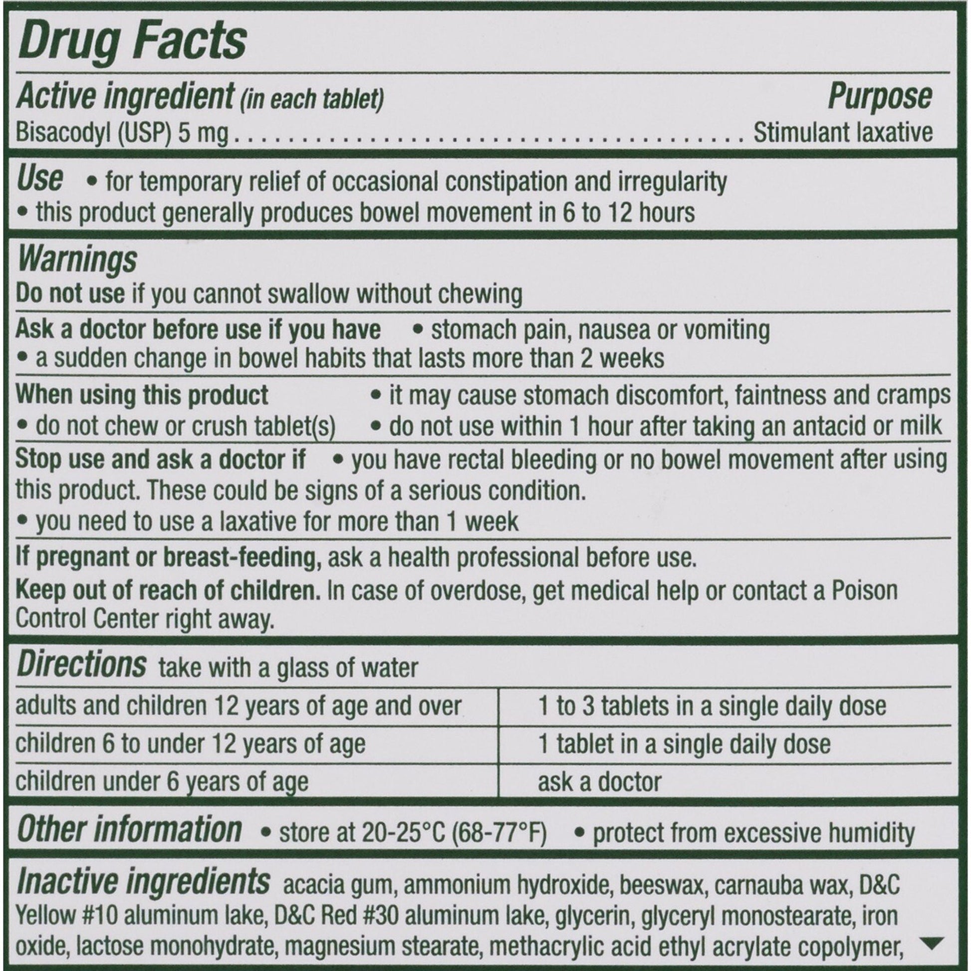 Dulcolax® Bisacodyl Laxative