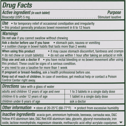 Dulcolax® Bisacodyl Laxative