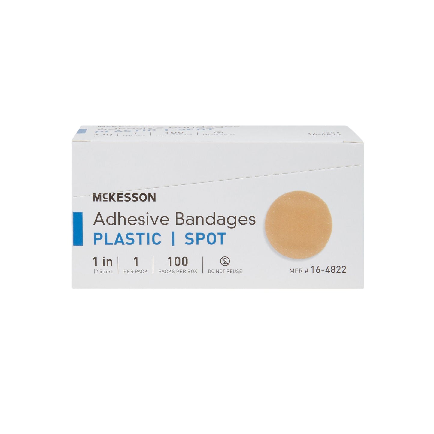 McKesson Round Tan Adhesive Spot Bandage