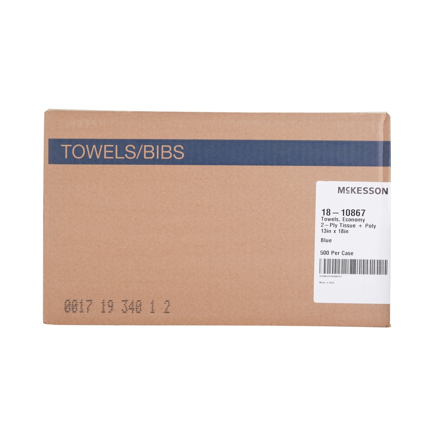 McKesson Deluxe Nonsterile Blue Procedure Towel