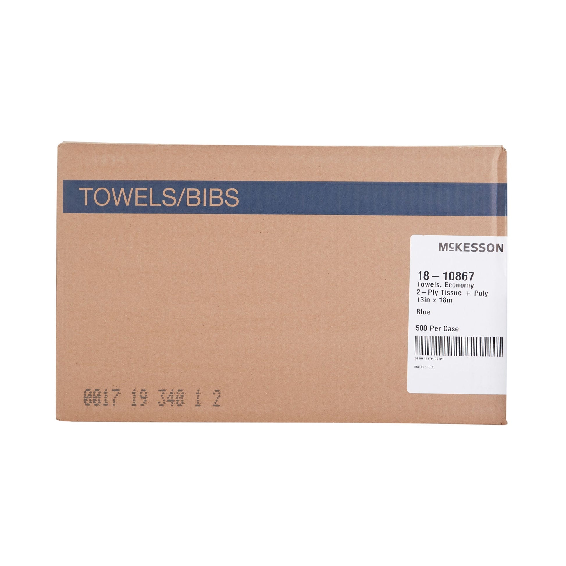 McKesson Deluxe Nonsterile Blue Procedure Towel