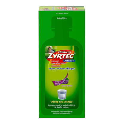 Zyrtec Children's 24 Hour Allergy Syrup, Grape