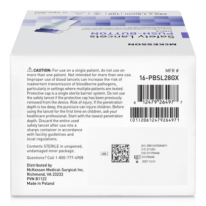 McKesson Push Button Safety Lancet