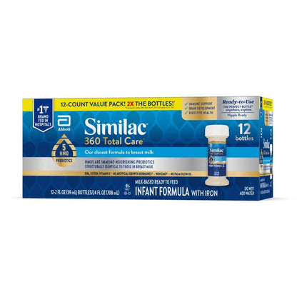 Similac 360 Total Care Infant Formula Unflavored Bottle Liquid Iron