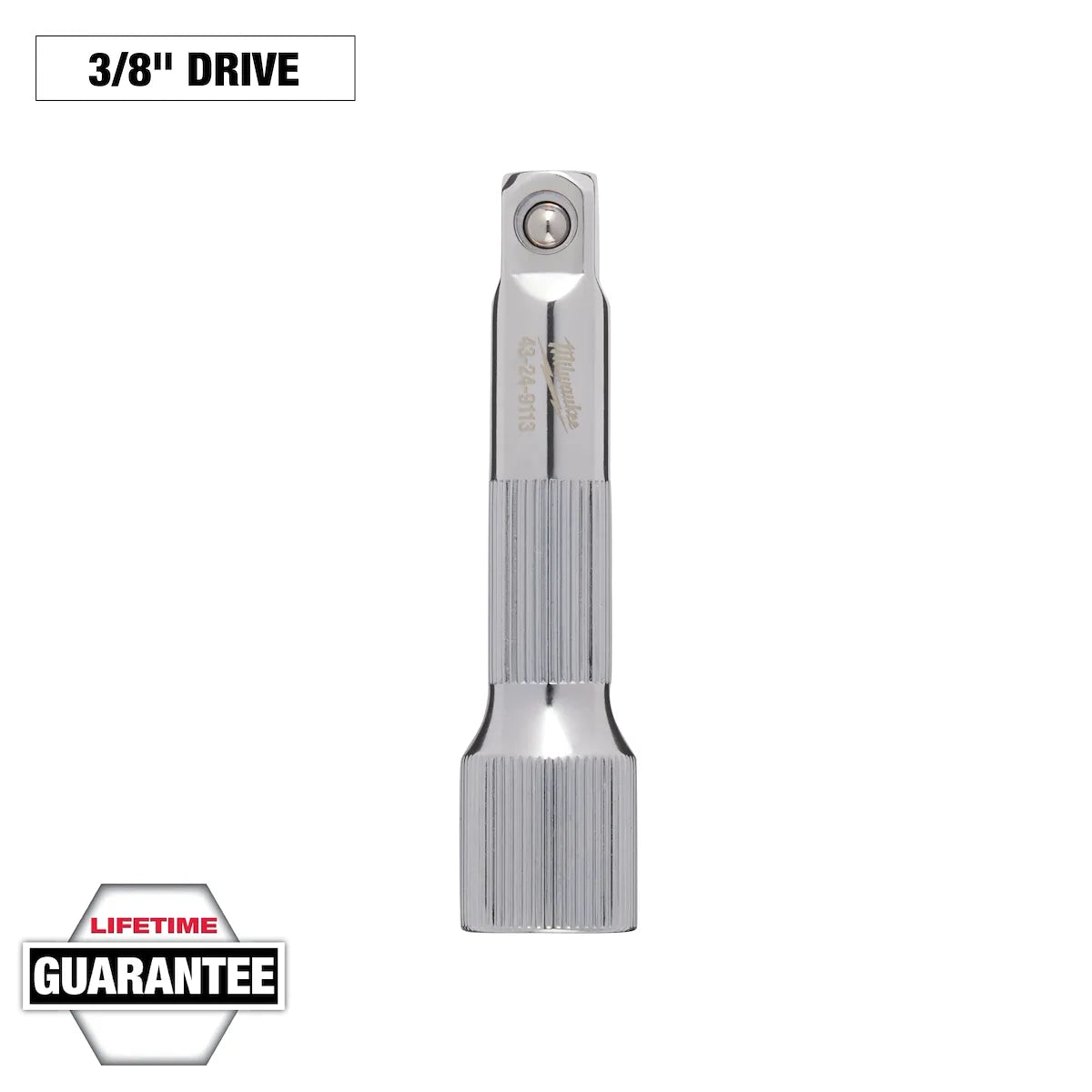 Milwaukee 3/8" Drive 3" Extension 43-24-9113 | 3/8 in Drive, Chrome Vanadium Steel