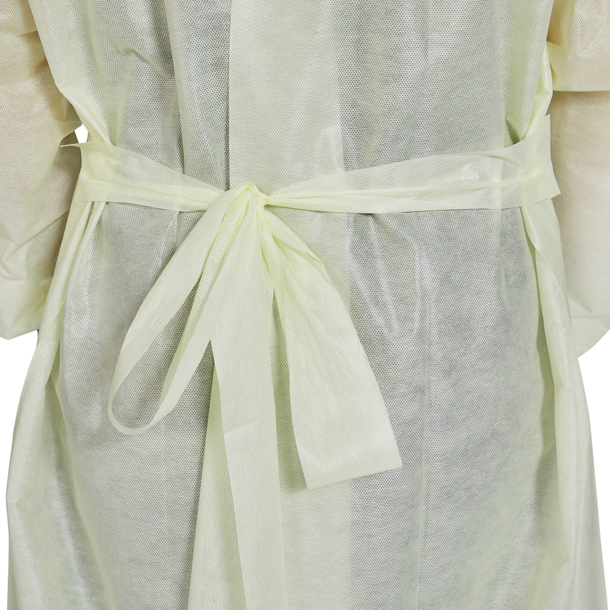 McKesson AAMI Level 2 Isolation Gown, Tie Neck Style, Extra Large, Yellow