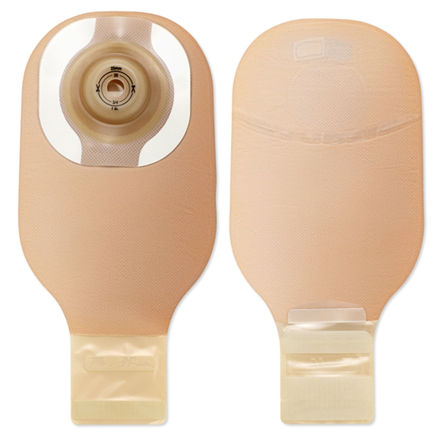 Premier™ 8958 One-Piece Beige Ostomy Pouch, Cut to Fit Stomas up to