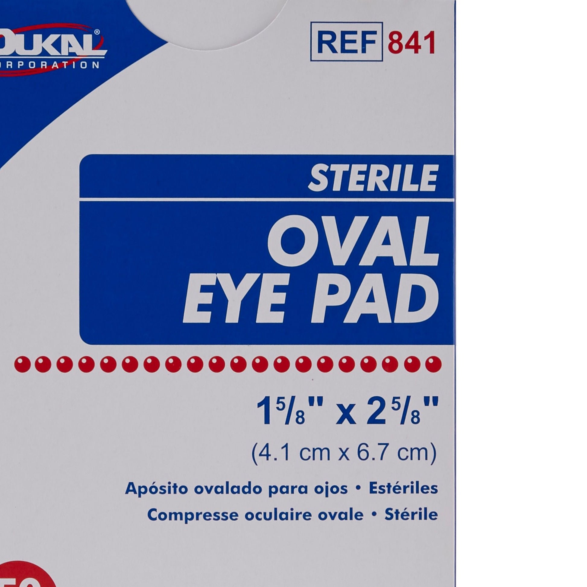 Dukal™ Small Eye Pad, Oval