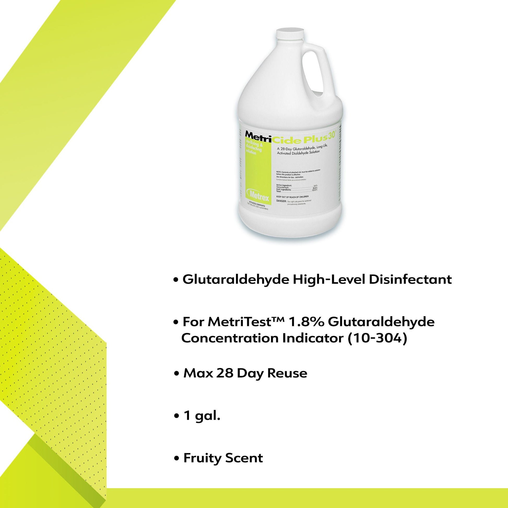MetriCide Plus 30® Glutaraldehyde High Level Disinfectant – Gallon - view 3