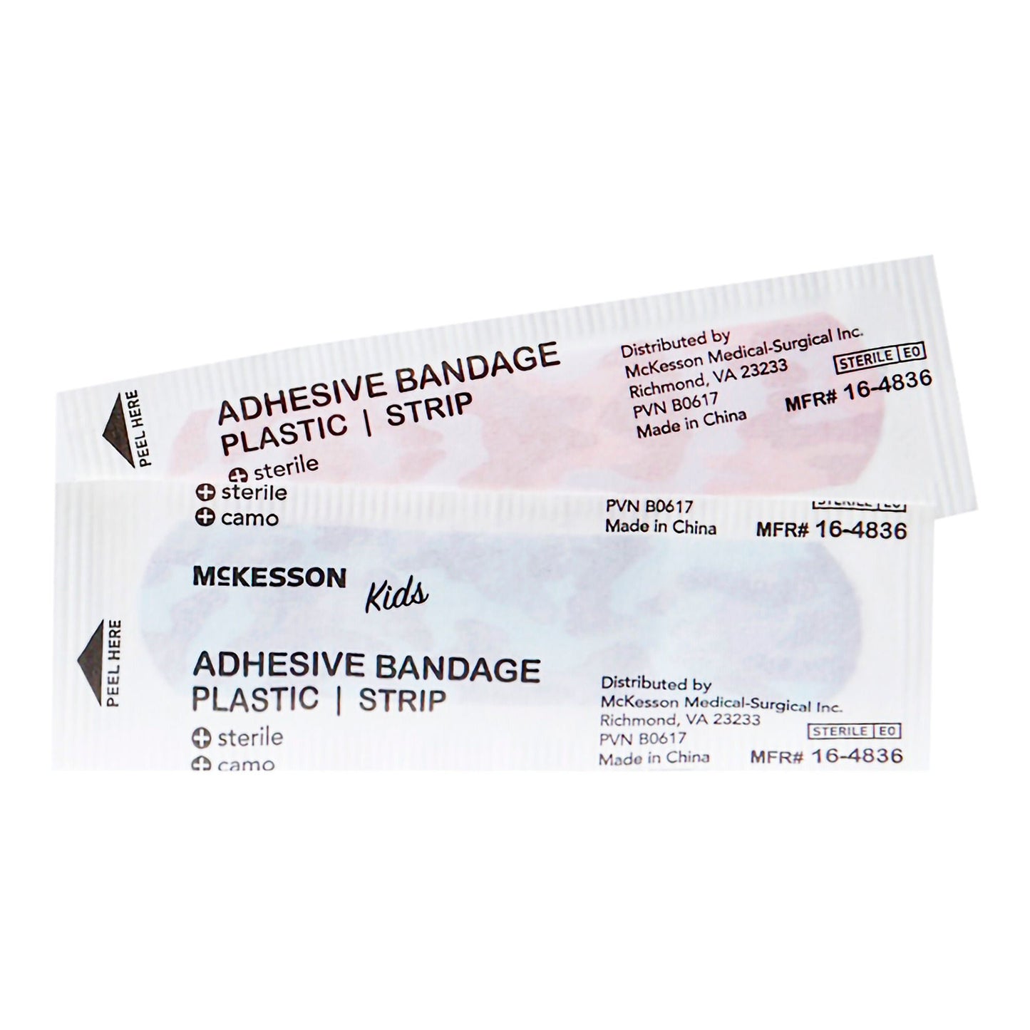 McKesson Kids™ Kid Design (Blue / Pink Camo) Adhesive Strip