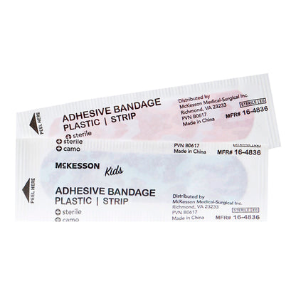 McKesson Kids™ Kid Design (Blue / Pink Camo) Adhesive Strip