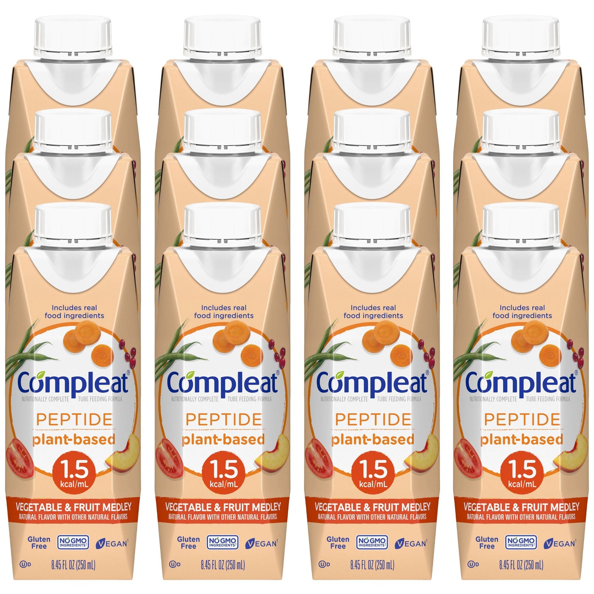 Compleat® Peptide 1.5 Cal Plant-Based Tube Feeding Formula, carton