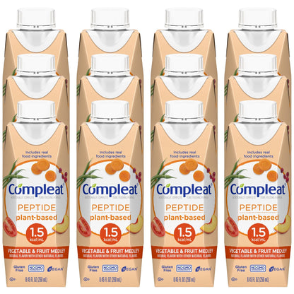 Compleat® Peptide 1.5 Cal Plant-Based Tube Feeding Formula, carton