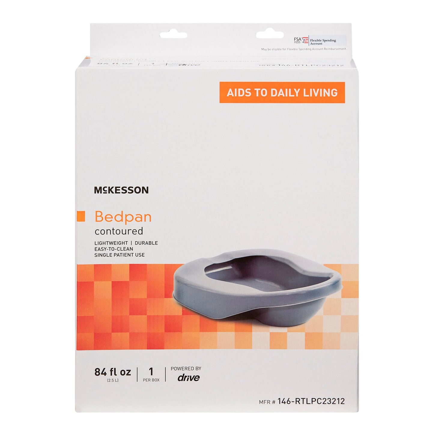 McKesson Reusable Contoured Bedpan