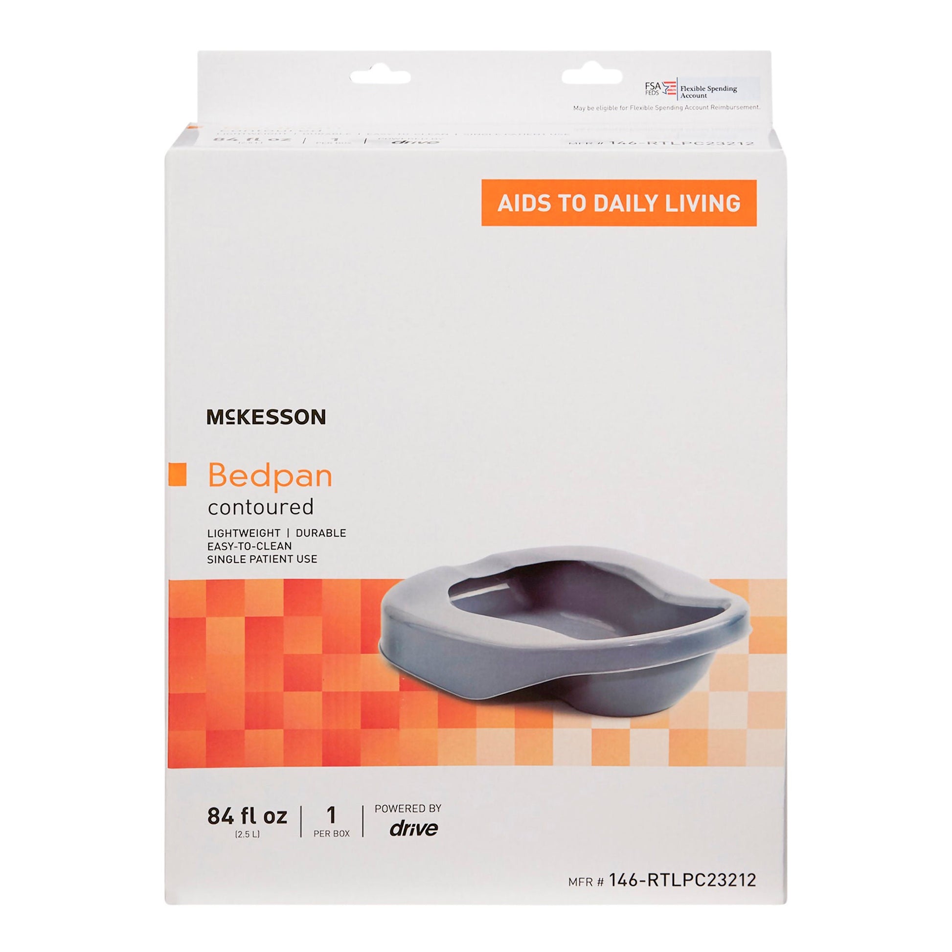 McKesson Reusable Contoured Bedpan