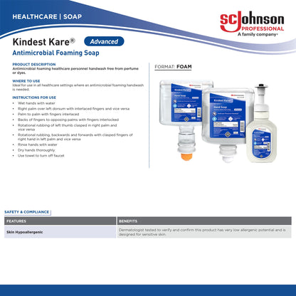 Kindest Kare® Advanced Antimicrobial Soap, Dispenser Refill Bottle