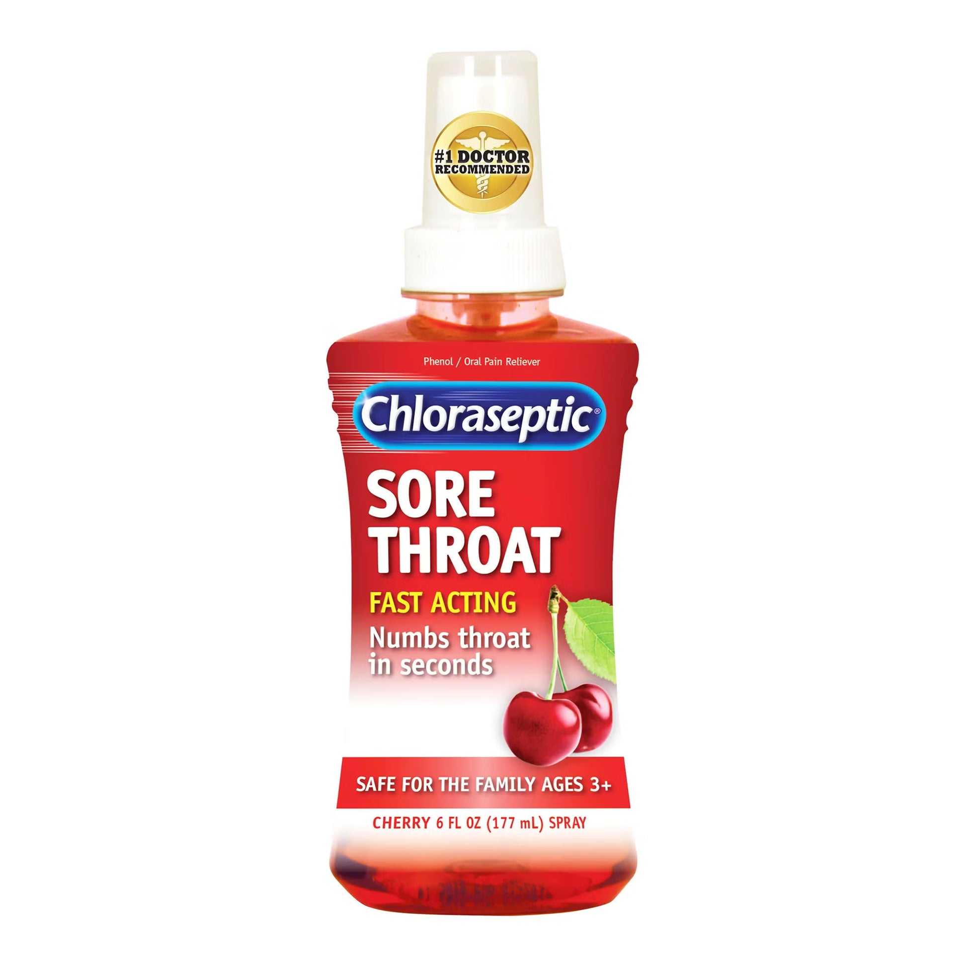 Chloraseptic® Phenol Sore Throat Relief, Spray Bottle