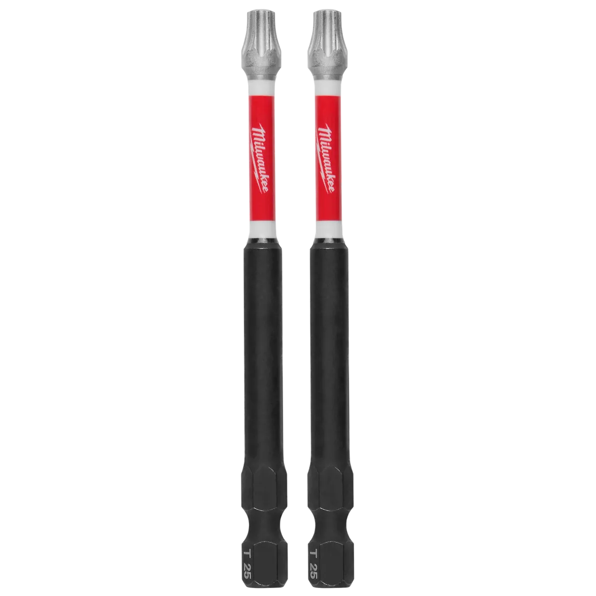 Milwaukee SHOCKWAVE Impact Duty 3-1/2" T25 Bit (2 Pk) 48-32-4679 | T25 Drive, 2-Piece