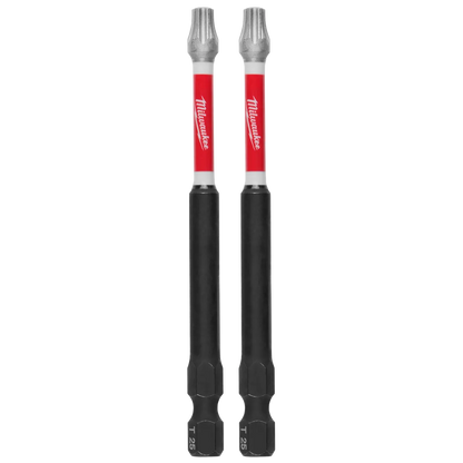 Milwaukee SHOCKWAVE Impact Duty 3-1/2" T25 Bit (2 Pk) 48-32-4679 | T25 Drive, 2-Piece