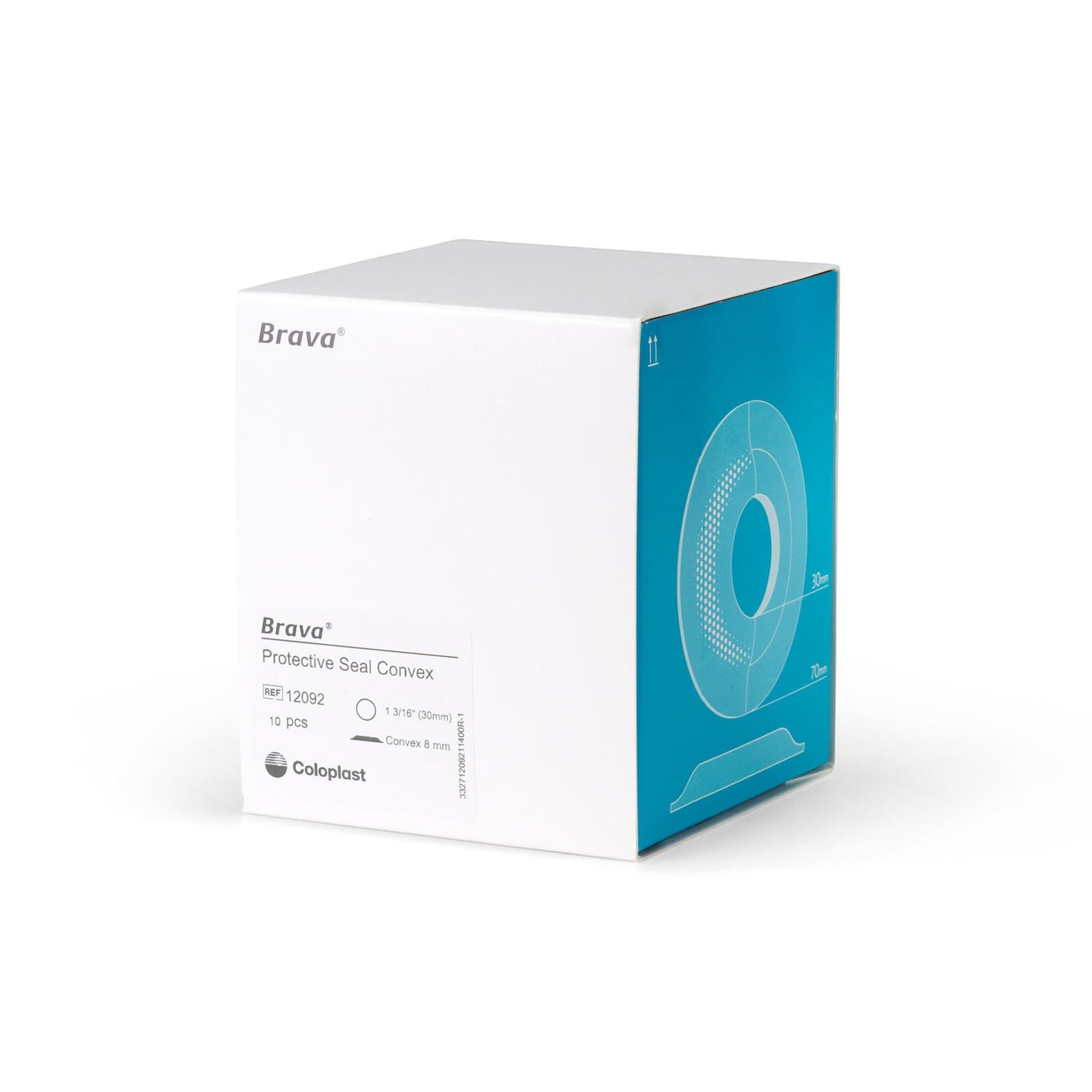 Brava Ostomy Seal Convex, Starter Hole (30mm) For Use with Ostomy Pouch