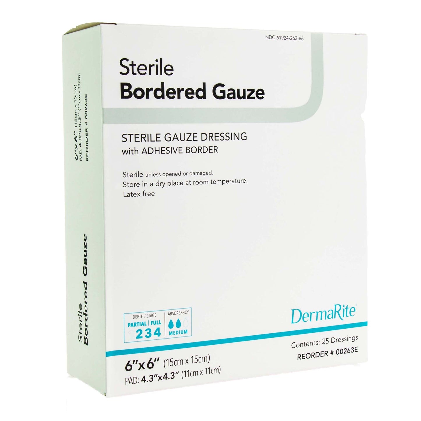 DermaRite® Bordered Gauze Island Dressing