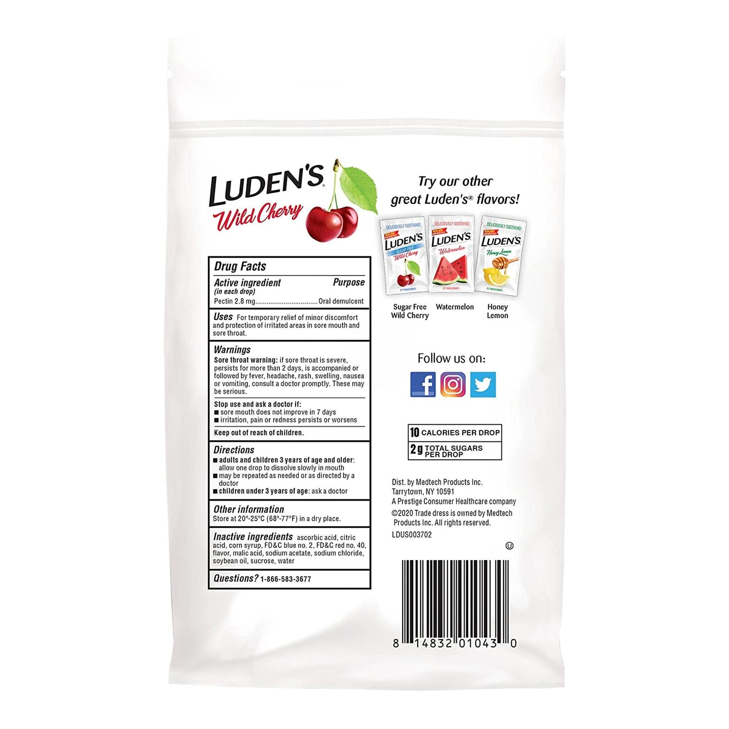 Luden's® Cherry Flavor Sore Throat Relief