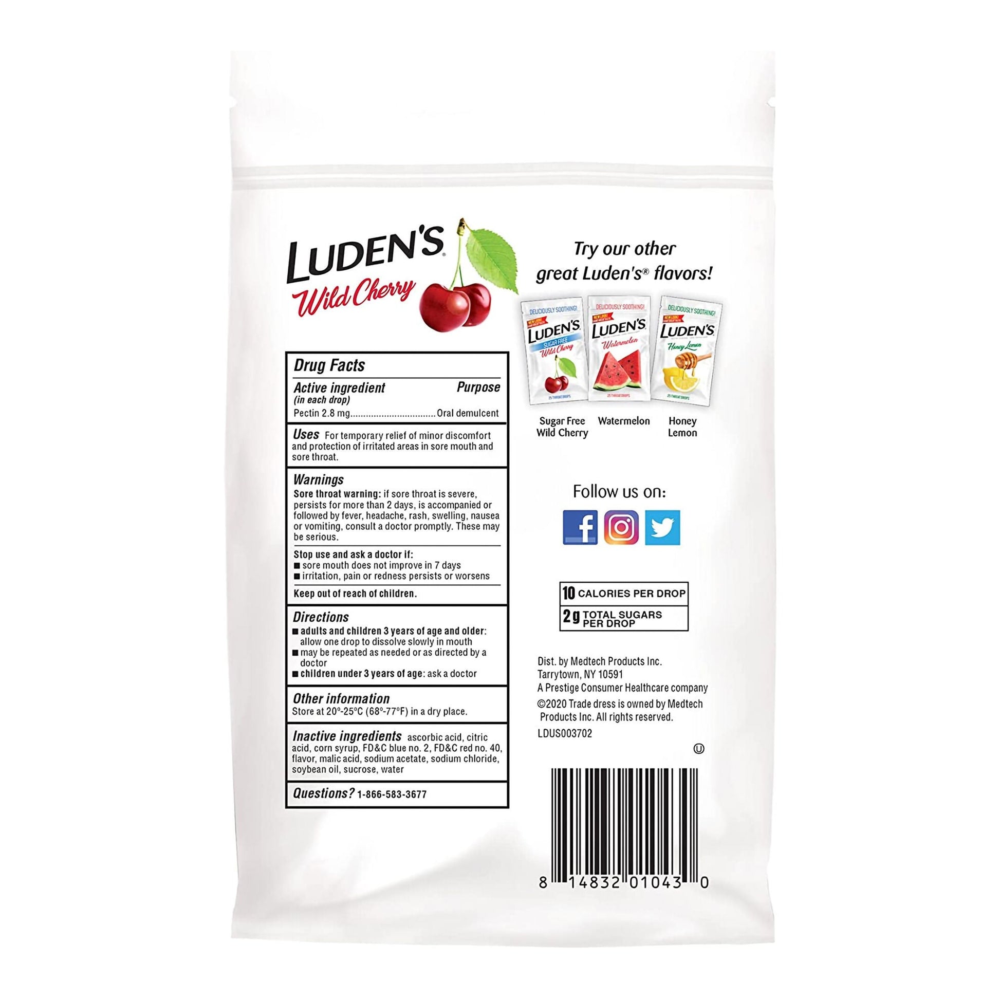 Luden's® Cherry Flavor Sore Throat Relief