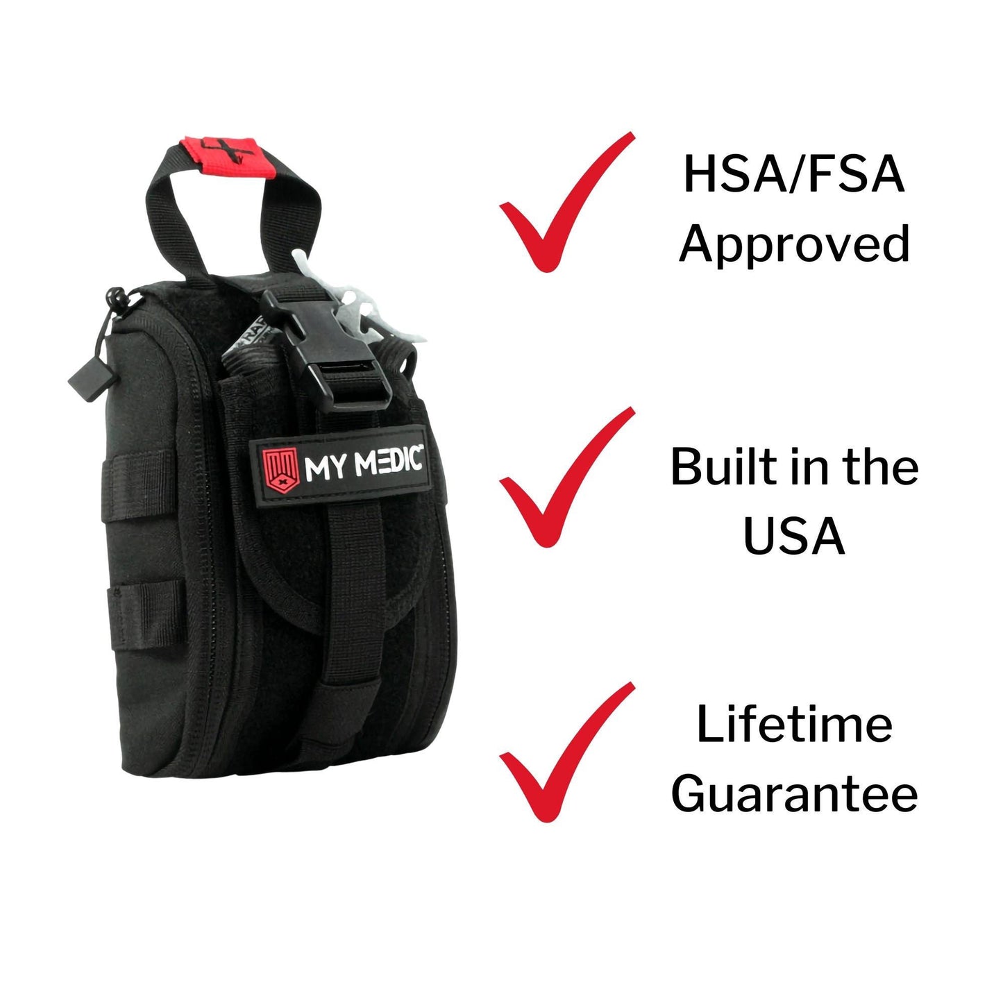 My Medic™ Trauma First Aid Kit in Nylon Bag – Medical Supplies for Emergencies