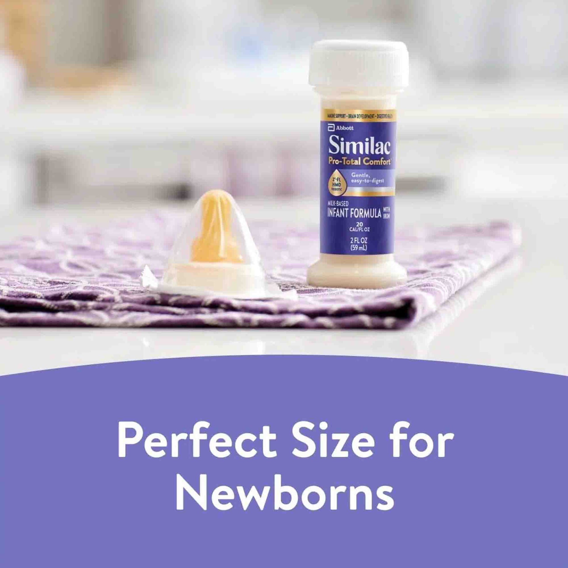 Similac Pro-Total Comfort Infant Formula Unflavored Bottle Liquid Iron Lactose Sensitivity