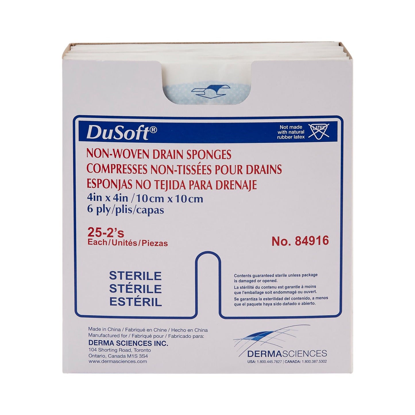 Dumex IV/Drain Split Dressing, 6-Ply