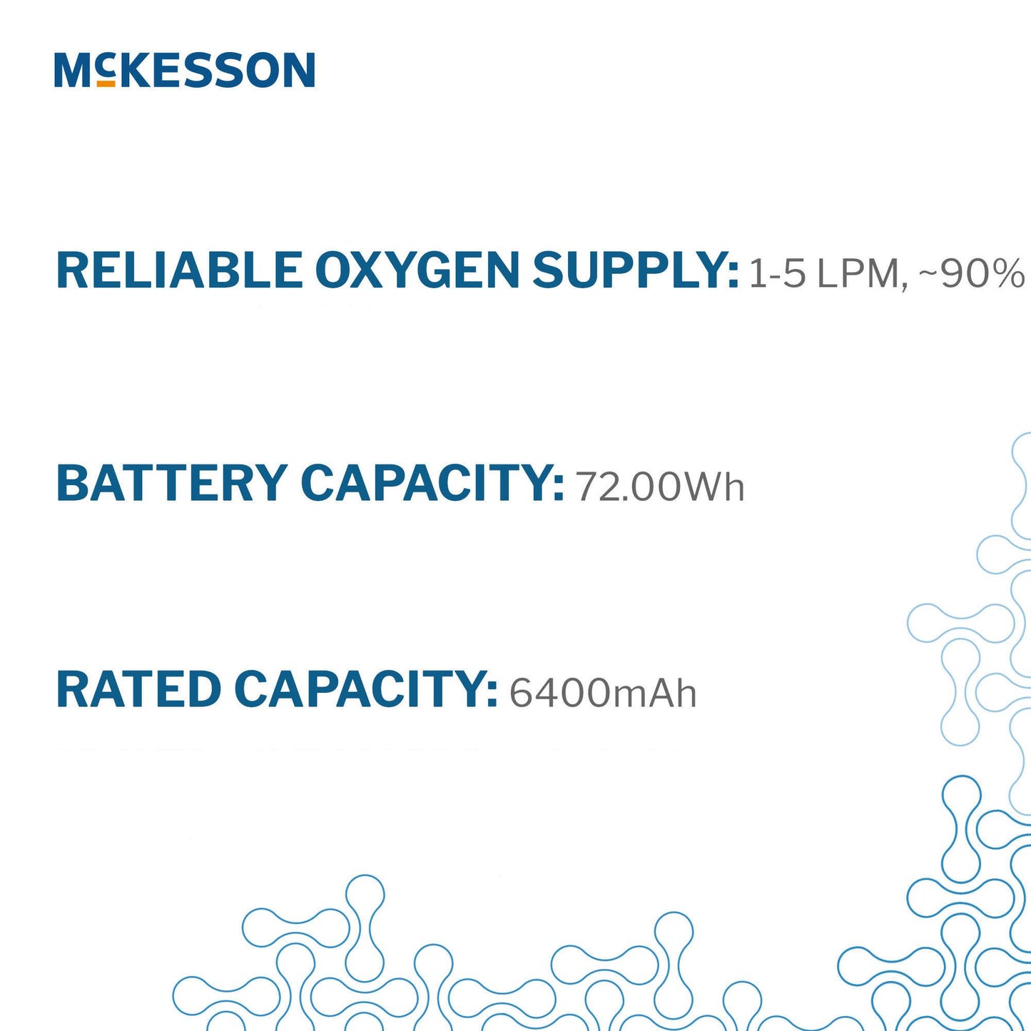 McKesson Oxygen Concentrator Battery Operated 1 to 5 LPM