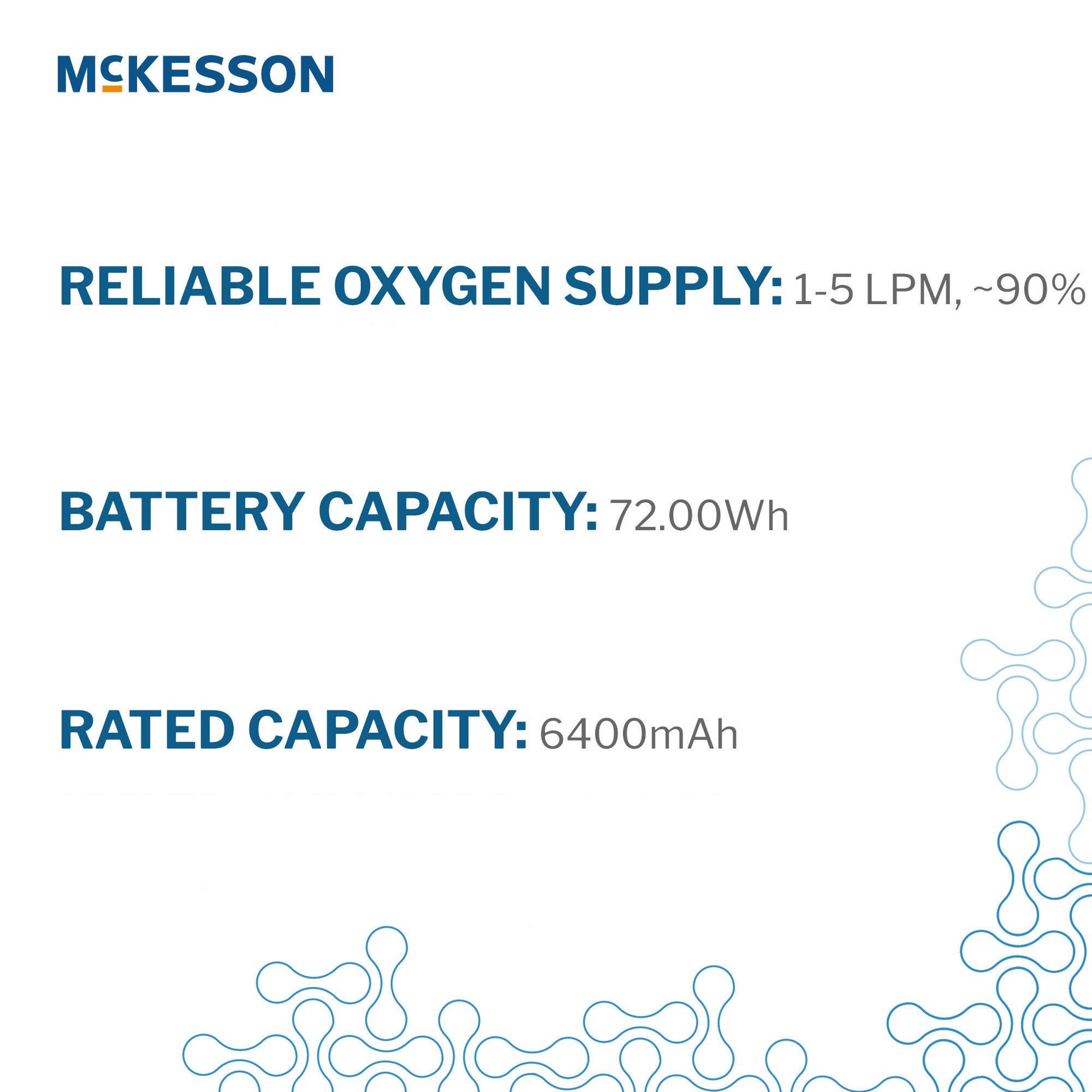 McKesson Oxygen Concentrator Battery Operated 1 to 5 LPM