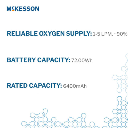 McKesson Oxygen Concentrator Battery Operated 1 to 5 LPM