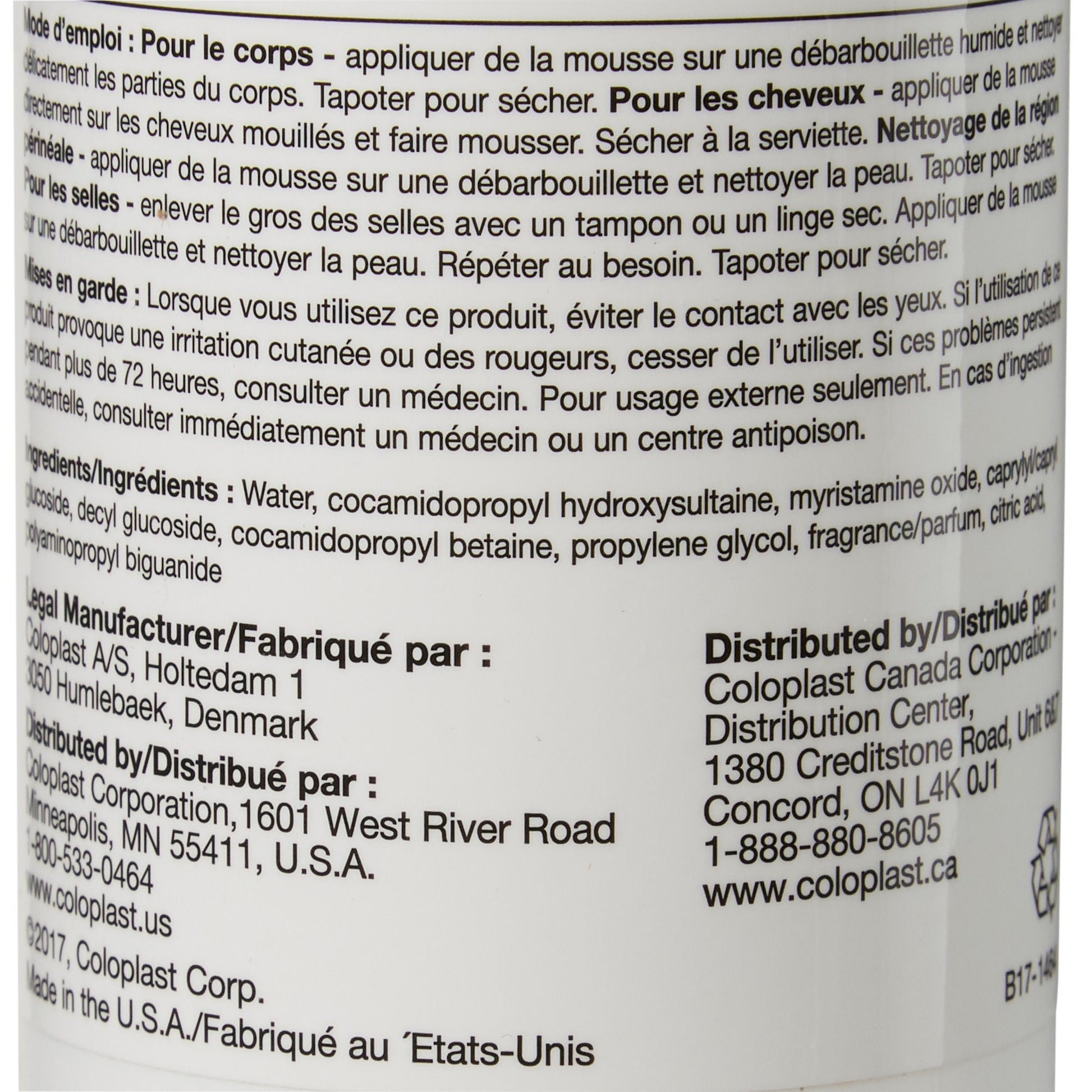 Bedside-Care® Foam Cleanser, Scented, Shampoo and Body Wash, bottle