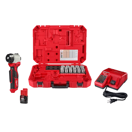 Milwaukee M12 Cable Stripper Kit with 17 Cu THHN / XHHW Bushings 2435