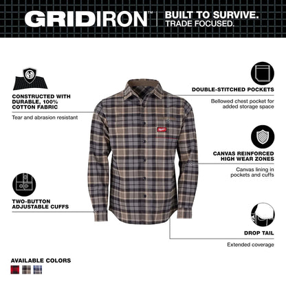 Milwaukee GRIDIRON Flannel Shirt M551