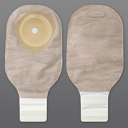 Premier™ One-Piece Beige Filtered Colostomy Pouch, Pre-cut to Fit Stoma