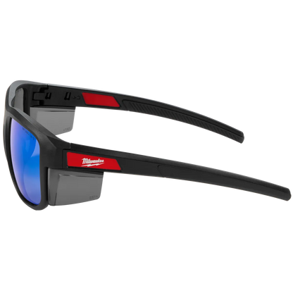 Milwaukee Full Frame Safety Glasses with Removable Side Shields – Mirrored Anti-Scratch Lenses 48-73-2510