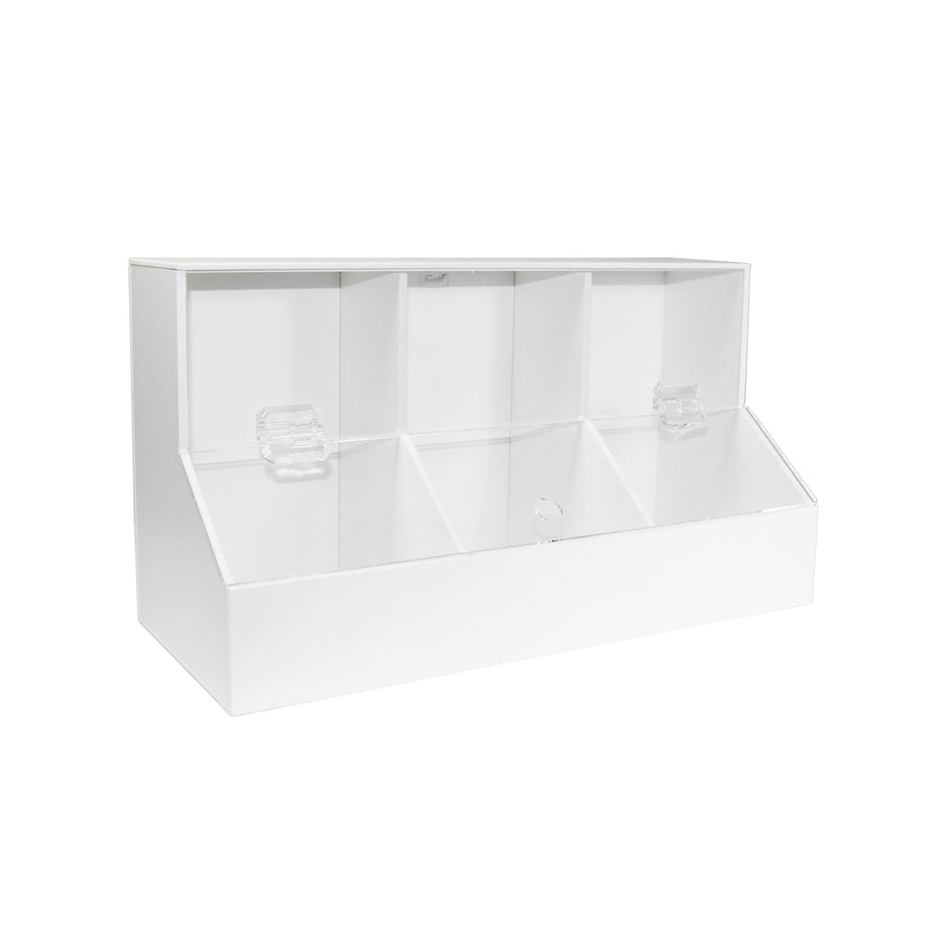 TrippNT Large 3-Compartment Dispensing Bin | PVC with Removable Lid 50005