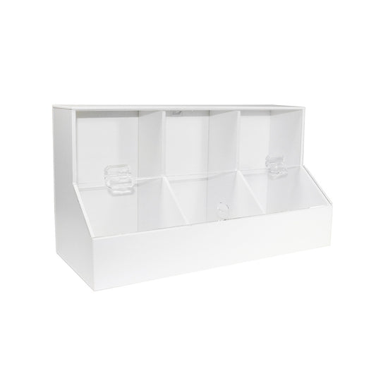 TrippNT Large 3-Compartment Dispensing Bin | PVC with Removable Lid 50005
