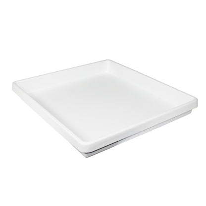 TrippNT 50064 Large Single Compartment Drawer Organizer White Styrene Front View
