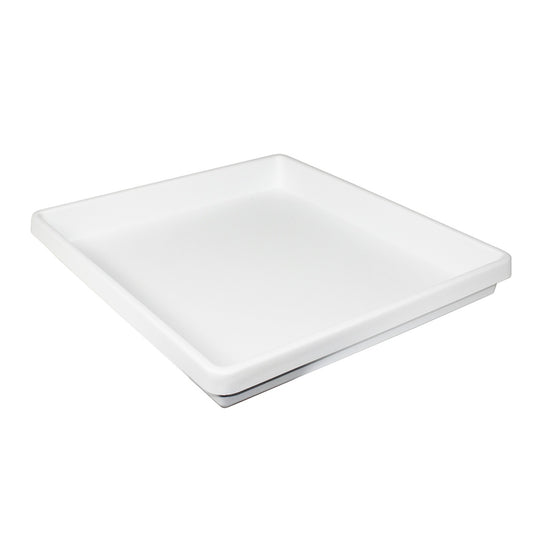 TrippNT 50064 Large Single Compartment Drawer Organizer White Styrene Front View