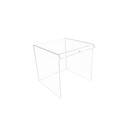 TrippNT 50073 Medium Draft Shield - 15 Inch Clear Acrylic Cube Front View