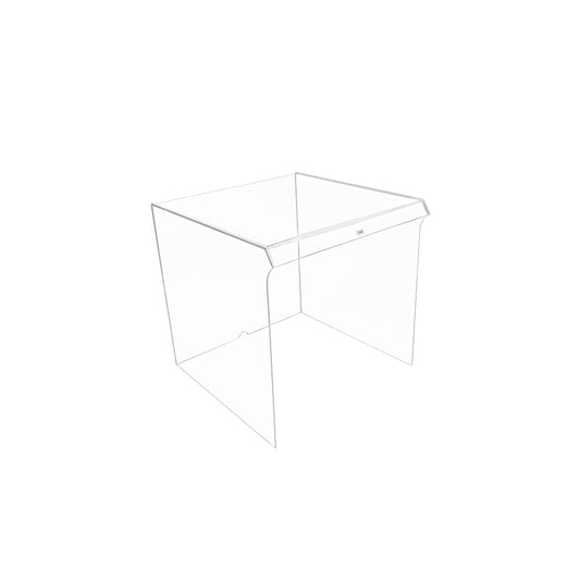 TrippNT 50073 Medium Draft Shield - 15 Inch Clear Acrylic Cube Front View